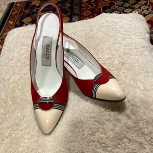 Bally made in Italy slingback pumps. Size 8. Excellent condition.